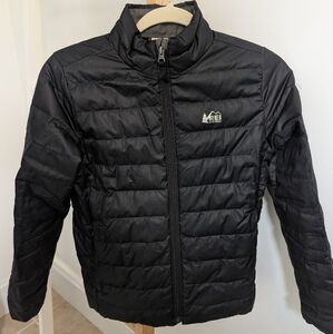 Kid's Black 650 Down Puffer Jacket